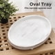 thumbnail image 3 of Bandeja De Madera Bandeja Decorativa Oval Para Mesa De Café Cocina Mesa De Comedor Entrada Bandeja Pequeña Con Perlas Para Las Vacaciones Decoración De La Pieza Central De La Granja Weath, 3 of 3