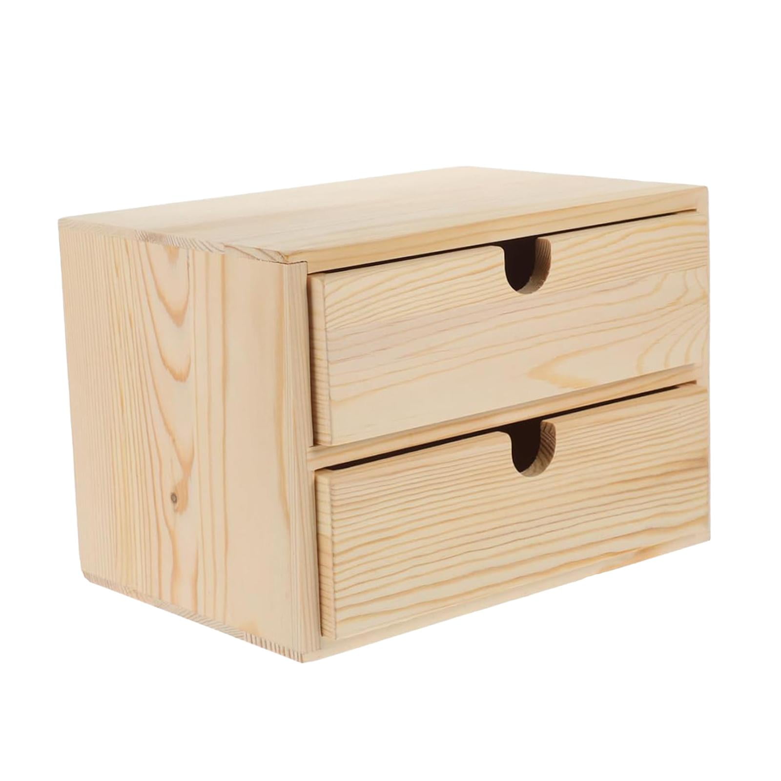 Magideal - Organizador De Joyas De Madera Con Cajones, Joyero Decorativo Para Mujer, Organizador De Joyas Con Cajones Extraíbles Para Collares Y Artículos Pequeñ