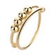 thumbnail image 2 of Anillo Redondo Con Cuentas Spinner Anillo Anti-ansiedad Joyas Giratorias Doradas, 2 of 4
