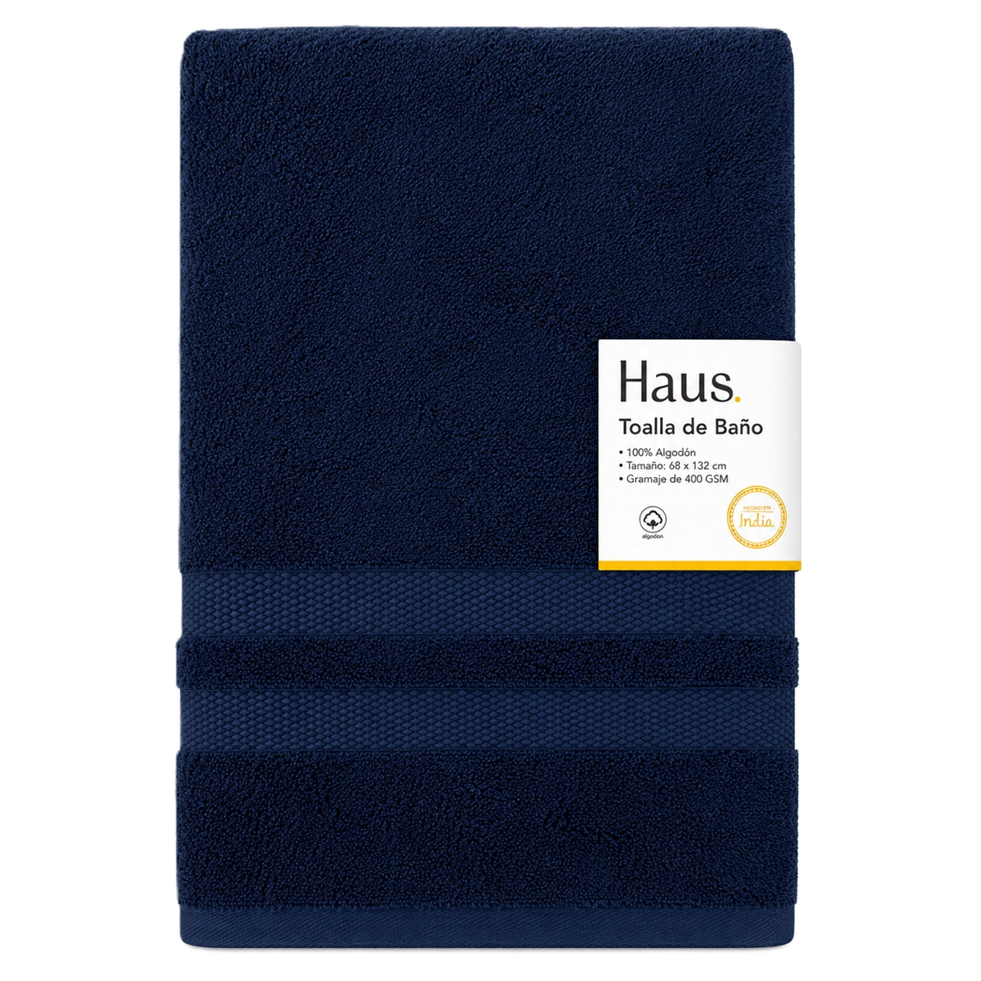 Toalla Baño 68x132cm Algodón Azul