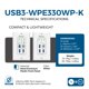 thumbnail image 5 of Extensor USB 3.2 de placa de pared OREI, doble host, LAN de 100 m, 5 of 9