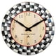 thumbnail image 1 of Reloj de pared MACKENZIE-CHILDS 30 cm negro y blanco a cuadros, 1 of 6