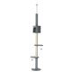 thumbnail image 1 of Árbol para Gatos PawHut Ajustable de 217 cm con 4 Niveles Gris, 1 of 9