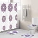 thumbnail image 1 of Cortina De Tela Para Baño Ducha Color Blanco Flores Mandala, 1 of 3