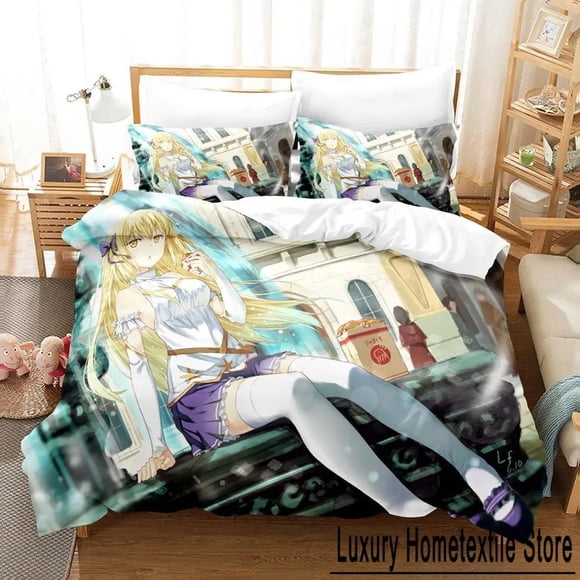 New Is It Wrong to Try to Pick Up Girls in a Dungeon IV Part Bedding Set three-piece set Adult Kid Bedroom Duvetcover Sets Bed Sheets