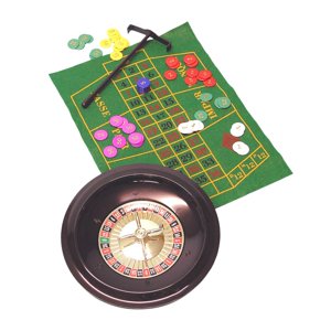 Magideal - Rueda De Ruleta De 10 Pulgadas, 100 Fichas Y Tapete De Mesa Incluidos Para Juegos Nocturnos De Bar