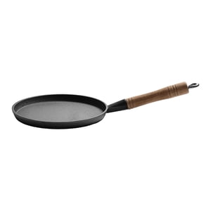Magideal - Sartén Para Cocinar Tortillas, Sartén Para Desayuno, Parrilla Multifuncional Para Carne, Plancha Redonda, Sartén De Hierro Fundido Para Fiestas Al Aire Libre, Cocina 22Cm
