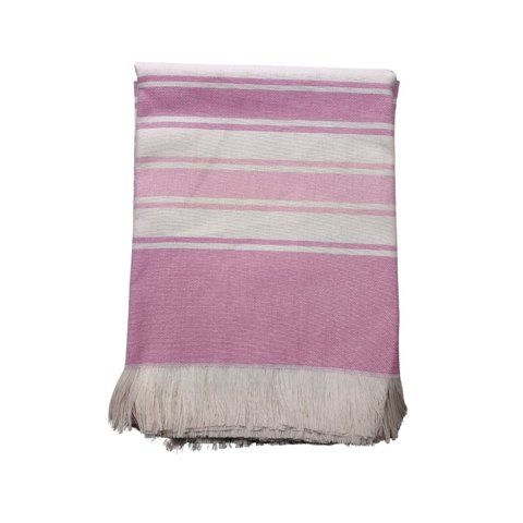 Teka - Manta Vicenza 230G/M² Color Rosa Con Blanco