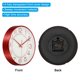 thumbnail image 4 of Reloj de Pared de 8 Pulgadas Operado por Batería Silencioso Sin Tictac Reloj Moderno Redondo, Rojo, 4 of 6