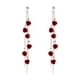 thumbnail image 5 of Pendientes Colgantes, Pendientes Florales De Moda, Pendientes Con Dijes Para Mujer, Fiesta De Cumplea?os, Color Rojo, 5 of 5