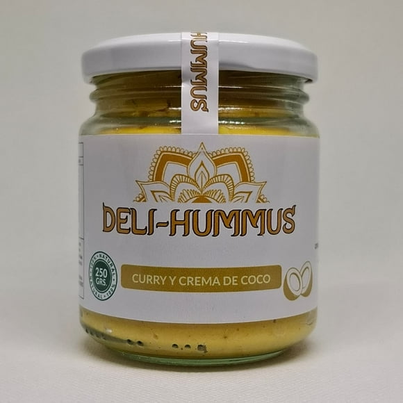 Hummus Curry y crema de coco