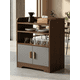 thumbnail image 5 of Despensa Buffet Aparador Mueble De Cocina Gris Nogal Moderno 50x35x80cm, 5 of 6
