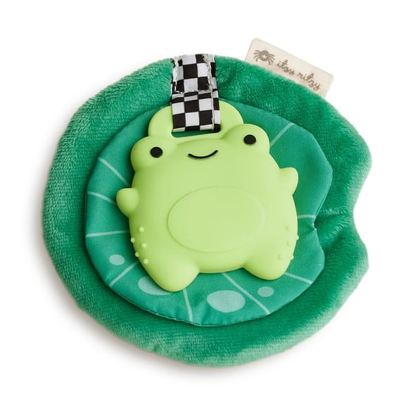 Juguete de peluche de silicona Teether Itzy Ritzy Frog para más de 3 meses