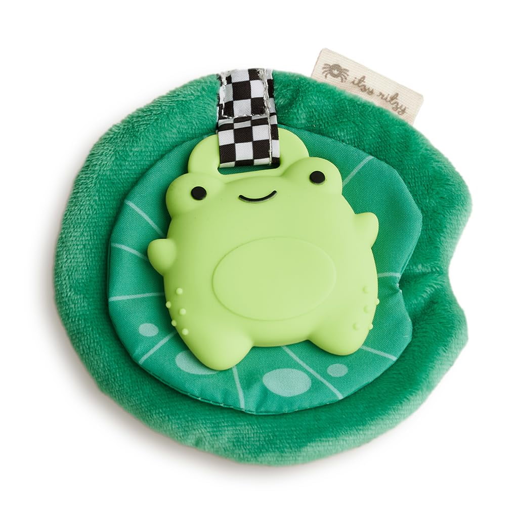 Juguete De Peluche De Silicona Teether Itzy Ritzy Frog Para Más De 3 Meses