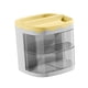 thumbnail image 3 of Organizador De Escritorio Con Cajón, Tocador Para El Hogar, Sala De Estar, Organizador De Brochas De Maquillaje, Amarillo, 3 of 5
