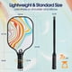 thumbnail image 4 of Set de palas de pickleball niupipo de fibra de vidrio blanco y naranja, 4 of 6