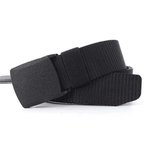 Crusec - Cinturon Nylon De Seguridad Antirrobo Ajustable Táctico