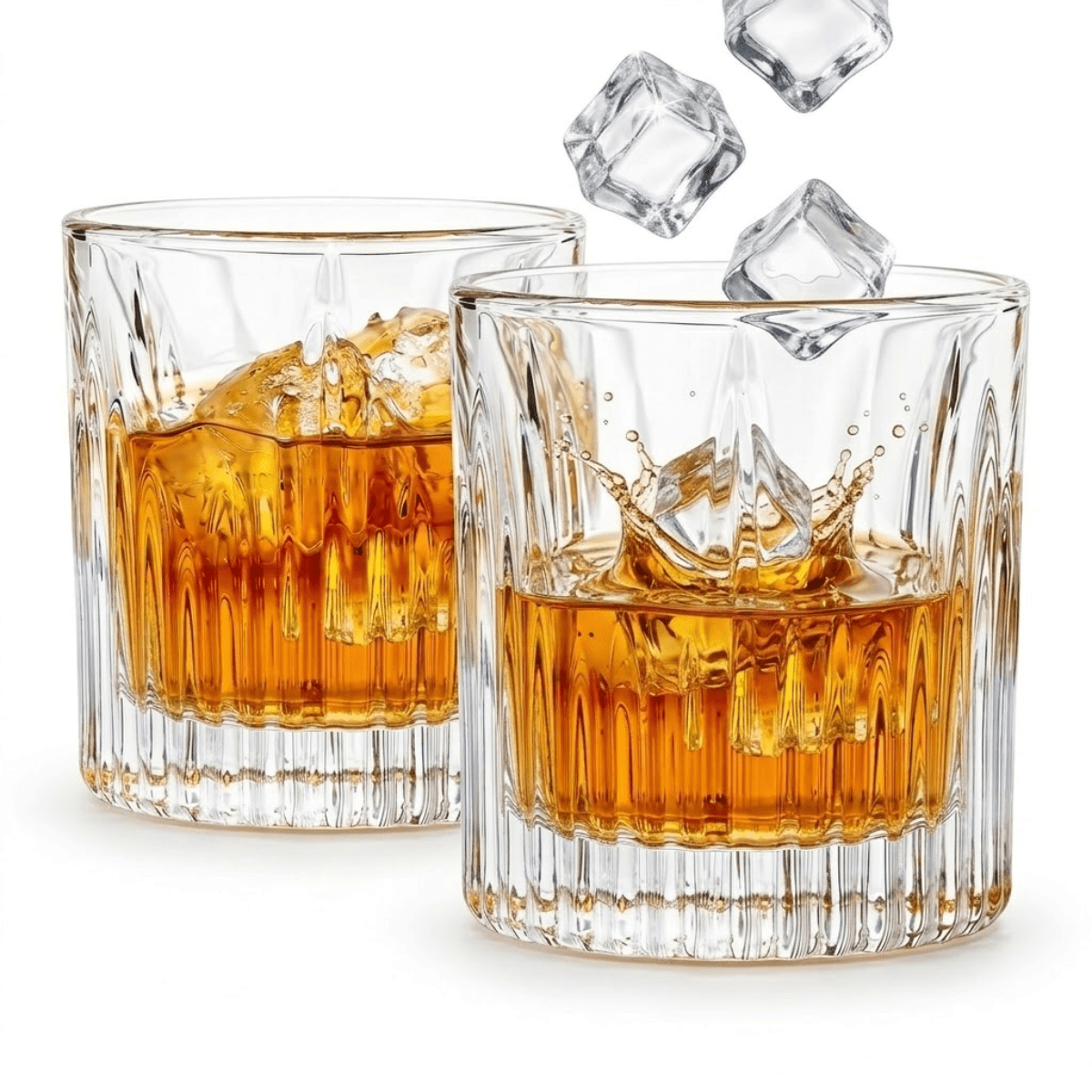 Danny Home - Set 2 Vasos De Whisky Cristal Diseño Tallado 200ml M144