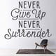 thumbnail image 2 of Decomural Never Give Up Classroom WS-46393, 2 of 2