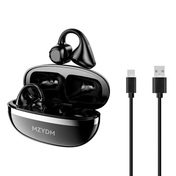 Auriculares MZYDM Bluetooth 5.4 con clip impermeable – negro