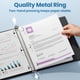 thumbnail image 2 of Binder SUNEE, paquete de 3 anillos de 1 pulgada y 12 con visión transparente, sin PVC, 2 of 7