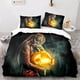 thumbnail image 1 of Horror Theme Spooky Bedding Set Boys Girls Twin Queen Size Duvet Cover Pillowcase Bed Kids Adult Home TextileextileBed Sheets, 1 of 5