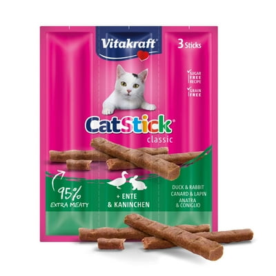 Snack Gato Vitakraft Stick Conejo Y Pato