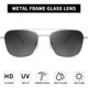 thumbnail image 2 of Lentes de Sol JIM HALO Aviator Cristal Metal UV400, 2 of 3
