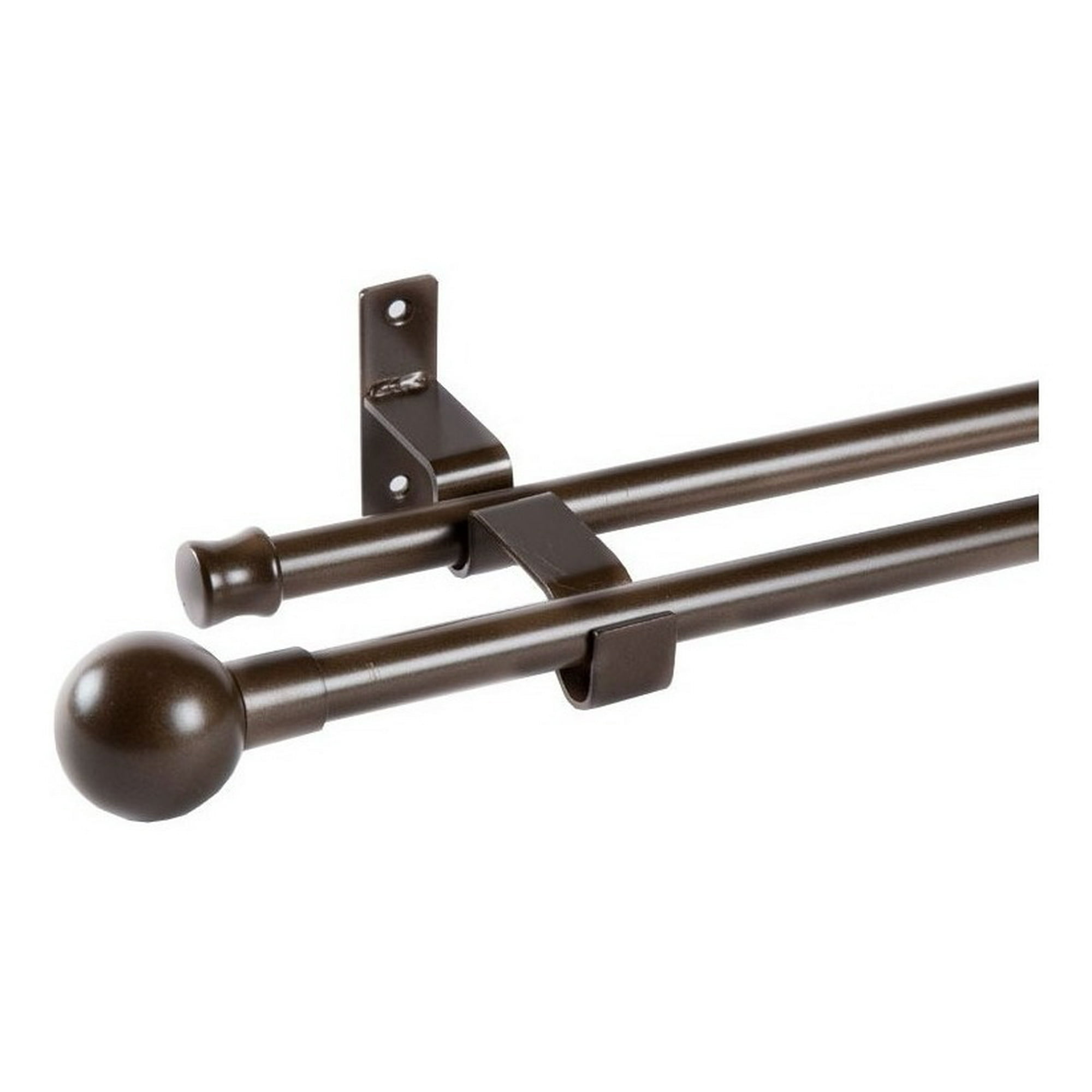 Metalhsa - Set Extensible De 170-320 Cm Color Café Y Terminal Bola