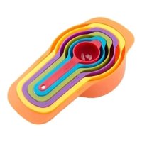 Genérico - 6 Cucharas Medidoras Cocina Repostería Medida Tazas