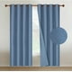 thumbnail image 1 of Cortinas Blackout 2 Paños 140x220 Lino Doble Faz Azul denim, 1 of 3