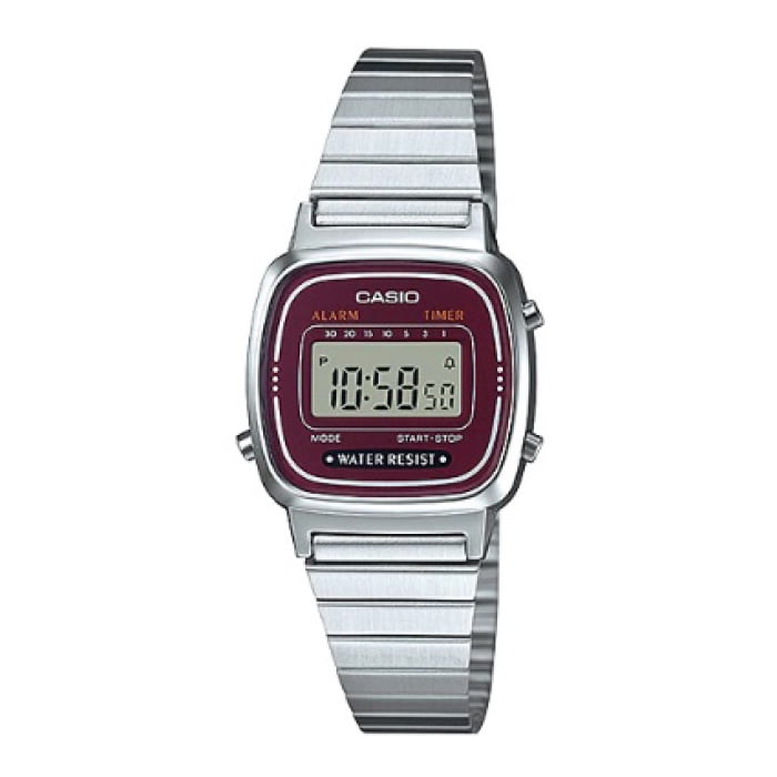 Reloj Digital Plateado Casio La-670wa-4