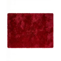 Genérico - Alfombra Peluda 180X200 Premium Color Burdeo