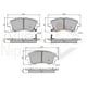 thumbnail image 3 of Pastillas Freno para auto Subaru Impreza 1992-2001 Delantero, 3 of 5