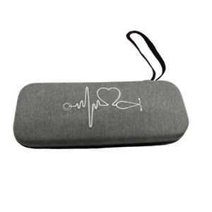 Magideal - Estuche De Transporte Para Estetoscopio, Bolsa De Transporte Para Estetoscopio, Contenedor, Soporte Para Estetoscopio, Bolsa De Viaje Portátil De Eva, Gris