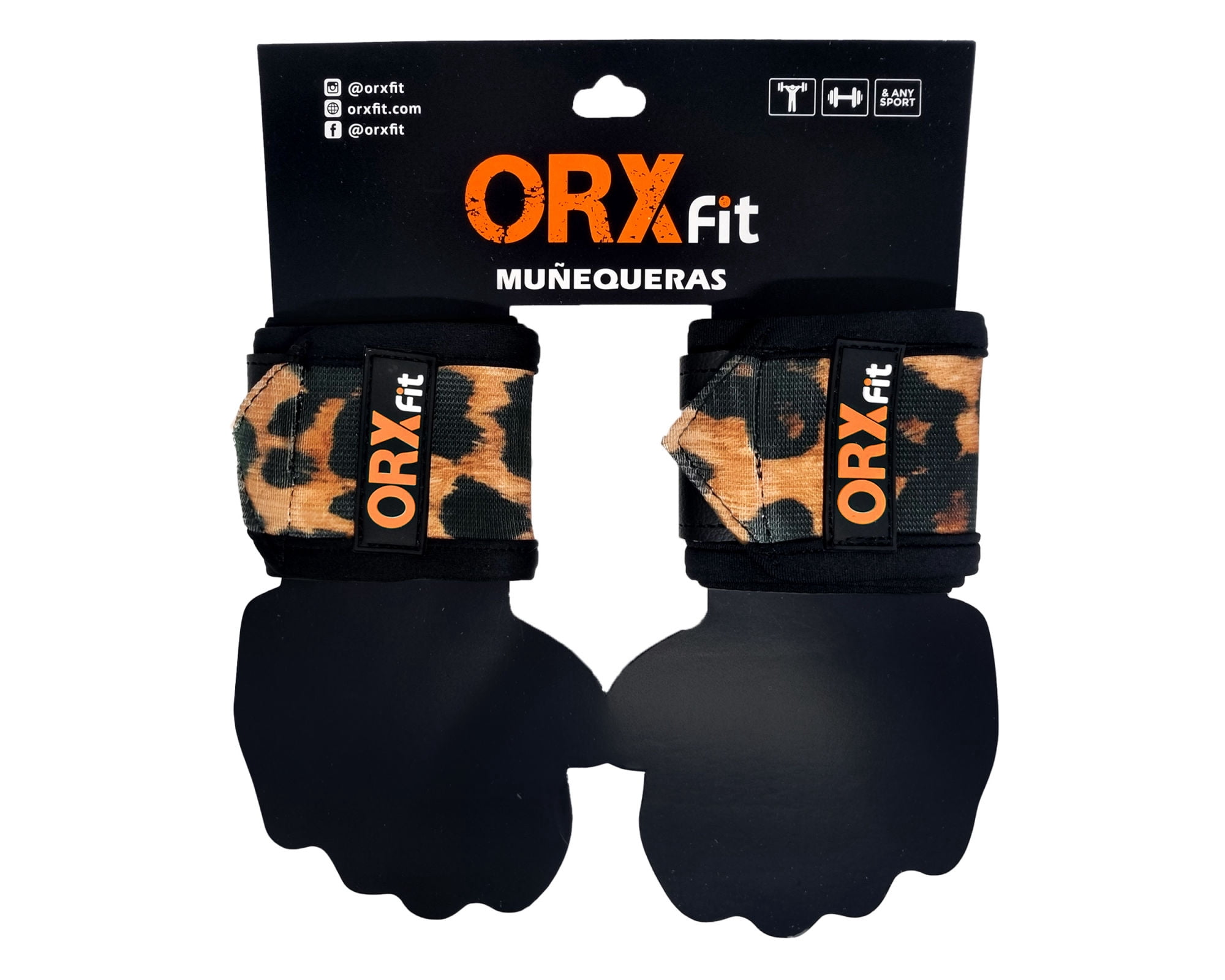 Orxfit - Muñequeras Entrenamiento Leopardo