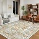 thumbnail image 3 of Alfombra Area befbee, lavable, 240 x 300 cm, resistente a las manchas, color naranja, 3 of 3