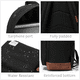 thumbnail image 3 of Mochila urbana escolar bolso a la moda Caribe 28L negro, 3 of 3