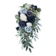 thumbnail image 1 of Elegantes Ramos De Boda Para Novia En Forma De Cascada Decoración Hecha A Mano Azul, 1 of 5