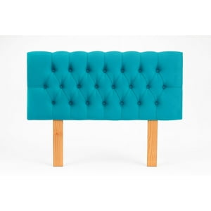 Ethan Desing - Respaldo De Cama 2 Plazas Color Turquesa