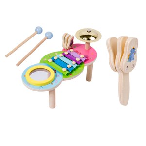 Magideal - 2X Montessori Instrumento De Percusión Mano Ojo Coordinación Aprendizaje Temprano Preescolar Juguetes Musicales Para Niños Niñas Bebés Preescolar Edad