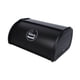thumbnail image 1 of Caja De Pan De Metal Cocina Counter Roll Top Bin Para Galletas De Entrada Al Hogar Negro, 1 of 5