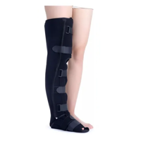 Genérico - Ortesis De Rodilla Talla L Bota Larga Inmovilizadora Ortopédica Negro Talla M