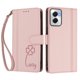 thumbnail image 3 of Funda Cartera Trébol para Motorola Moto G Power 2024 5G con Ranuras Tarjetas y Carga Inalámbrica Rosa, 3 of 6