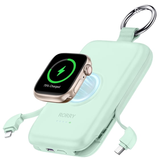 Cargador portátil Power Bank RORRY 10000 mAh PD 20 W verde