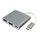 thumbnail image 2 of TIPO-C USB-C A + USB3.0 Adaptador Convertidor De Cable Adaptador Admite 4K Para PC, 2 of 5