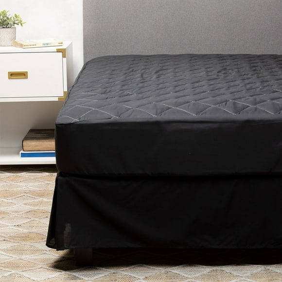 Cubrecolchón + Faldón Negro 1.5 Plazas