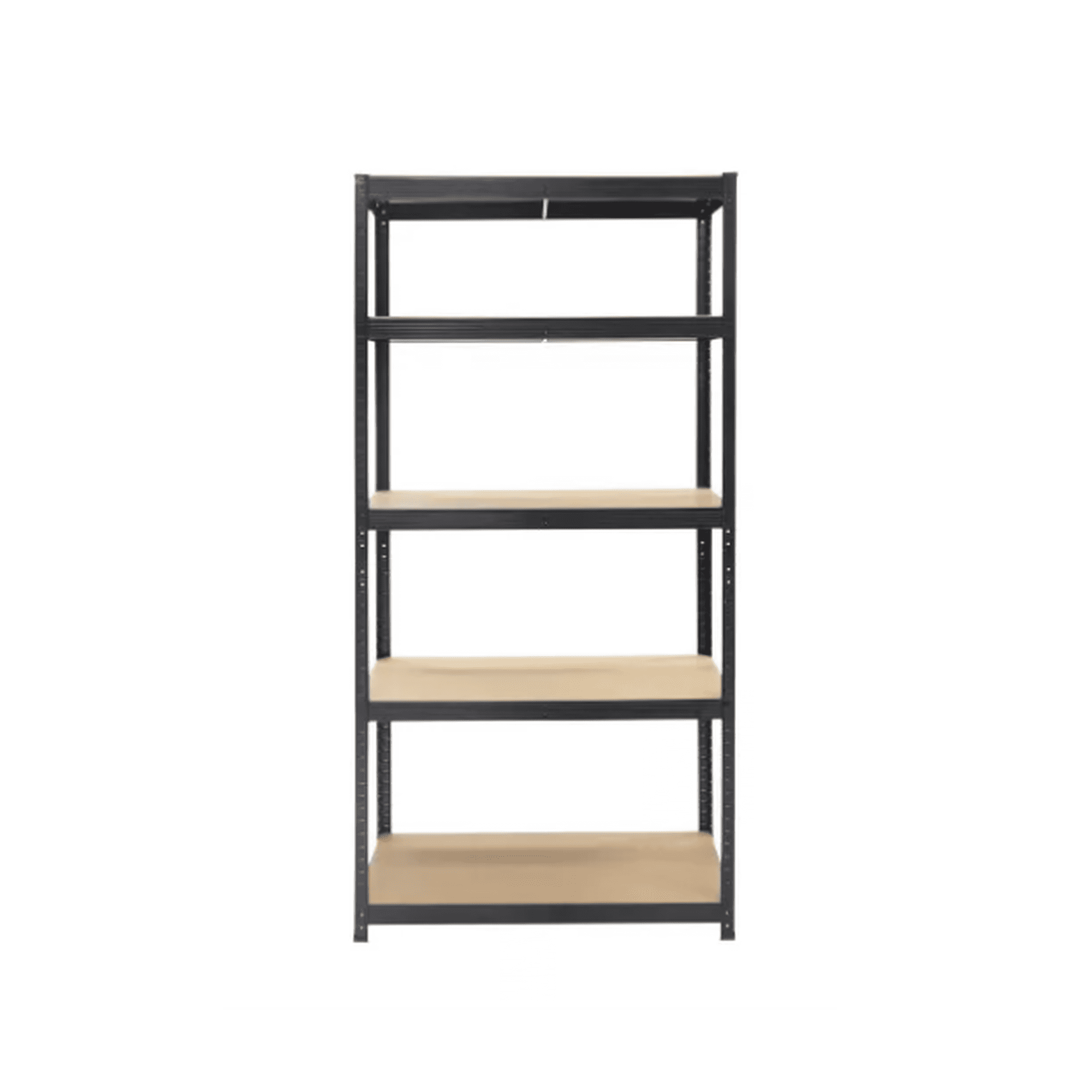 Genérico - Estante Metálico Negro 5 Niveles Altura Ajustable 180x90x40