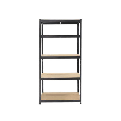 Genérico - Estante Metálico Negro 5 Niveles Altura Ajustable 180X90X40