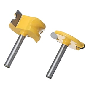 Genérica - Set Fresas Ranuradoras 1/4 Broca Router, Tinajas, Puertas